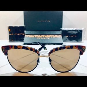 La Matta Sunglasses Havana Brow Black Red; w/Brown